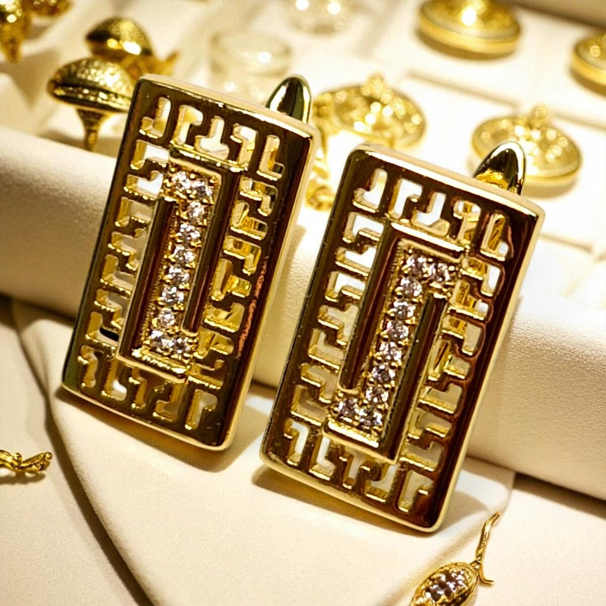 cercei placati aur 14k alessia 6 cercei placati aur 14k alessia 6