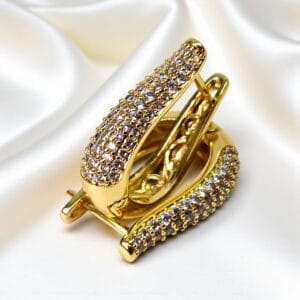 cercei placati aur 14k salma 15