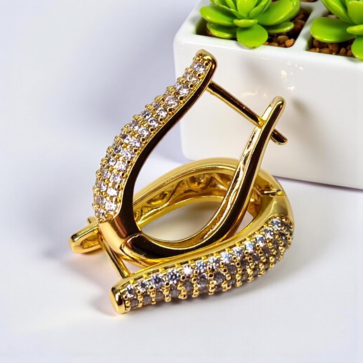 cercei placati aur 14k salma 16 cercei placati aur 14k salma 16