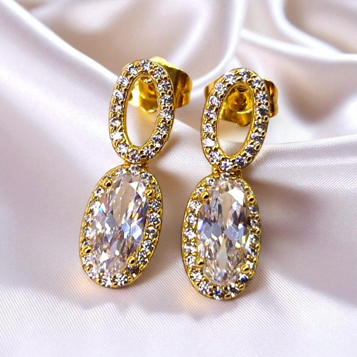 cercei placati aur 18k emilia white 7 cercei placati aur 18k emilia white 7