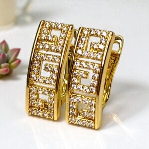 cercei placati aur 18k ramya 1