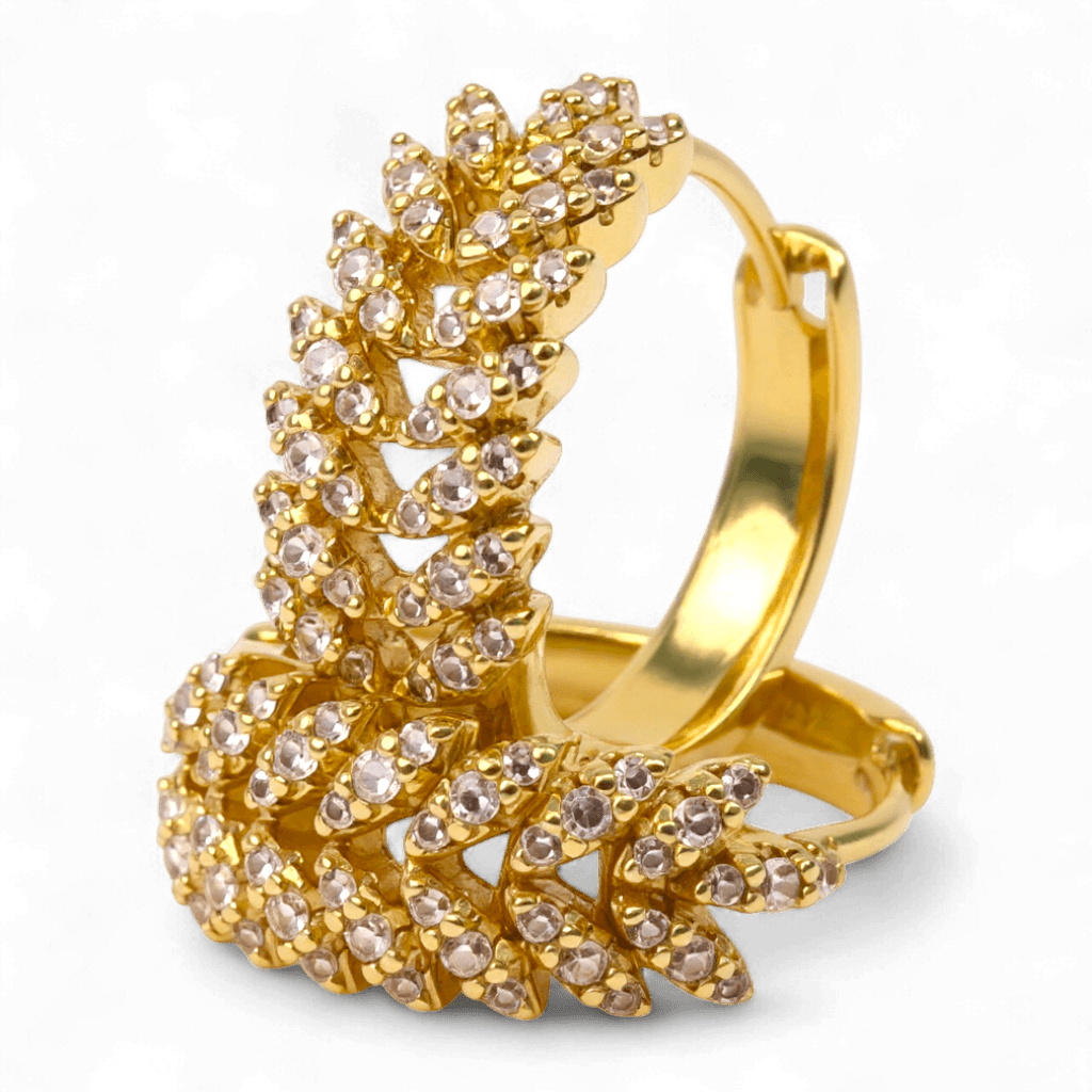 cercei placati aur 18k taylor 2 cercei placati aur 18k taylor 2