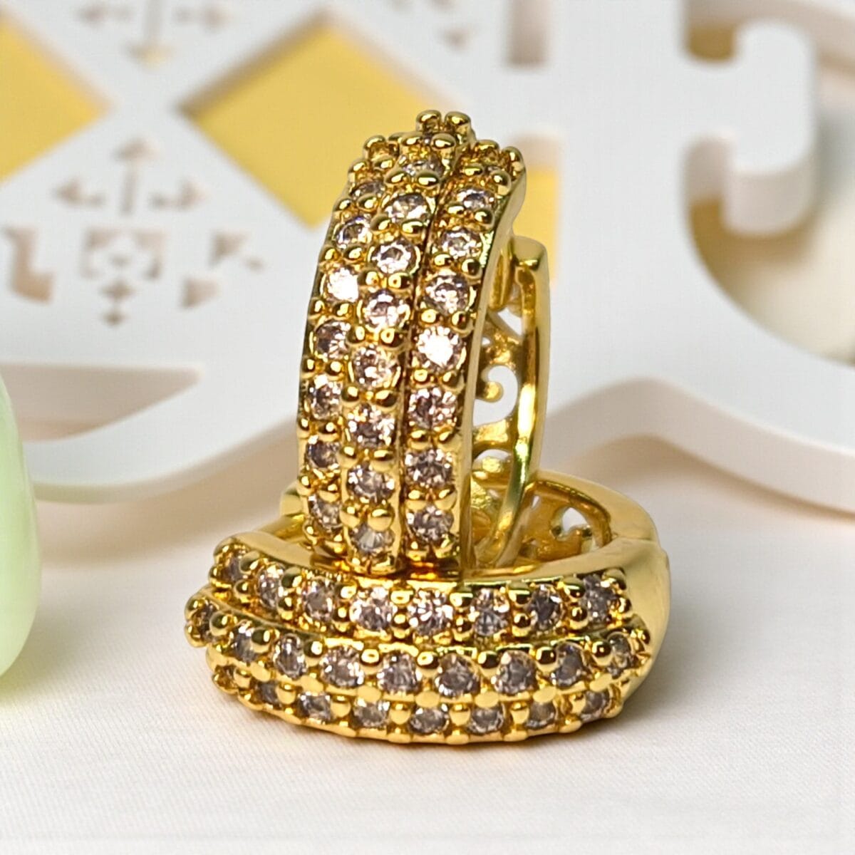 cercei placati aur 18k victoria 3 cercei placati aur 18k victoria 3