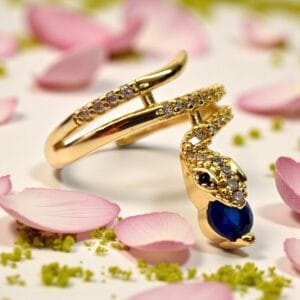 inel leyla blue placat aur 14k 1