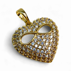 pandantiv placat aur 14k petra