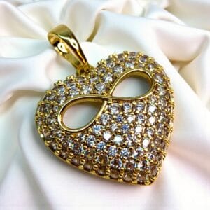 pandantiv placat aur 14k petra 6