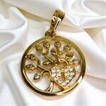 pandantiv placat aur 14k rebeca