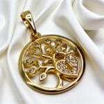 pandantiv placat aur 14k rebeca